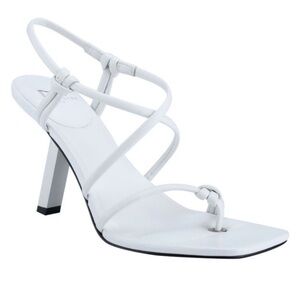 Marc Fisher Gadella heeled sandal in white leather